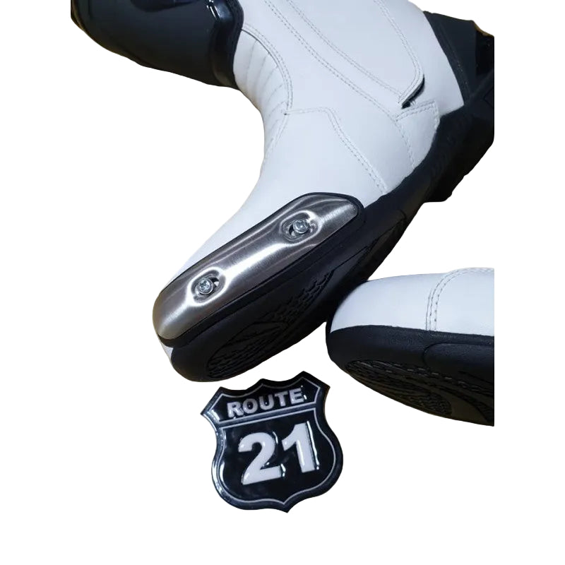 LON DRAG RACING BOOTS WITH INSIDE IRON SLIDER