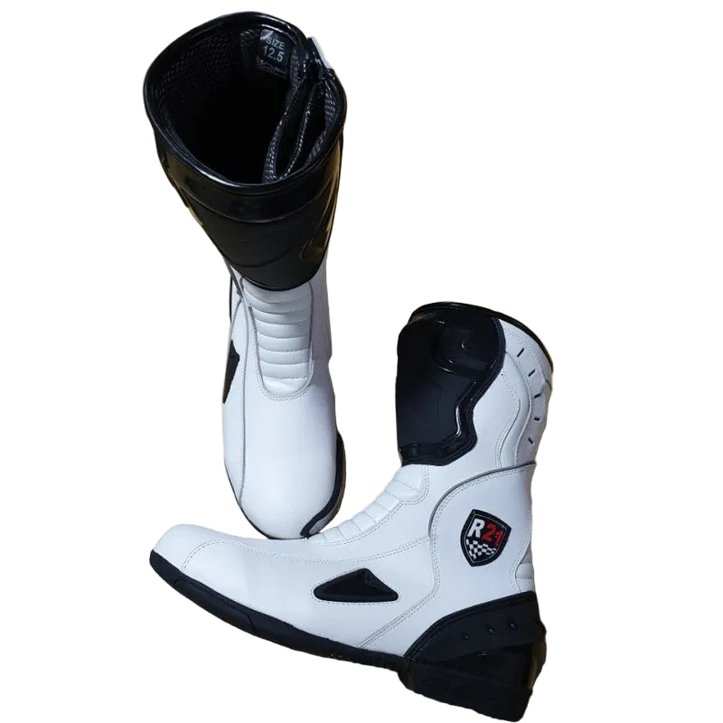 LON DRAG RACING BOOTS WITH INSIDE IRON SLIDER