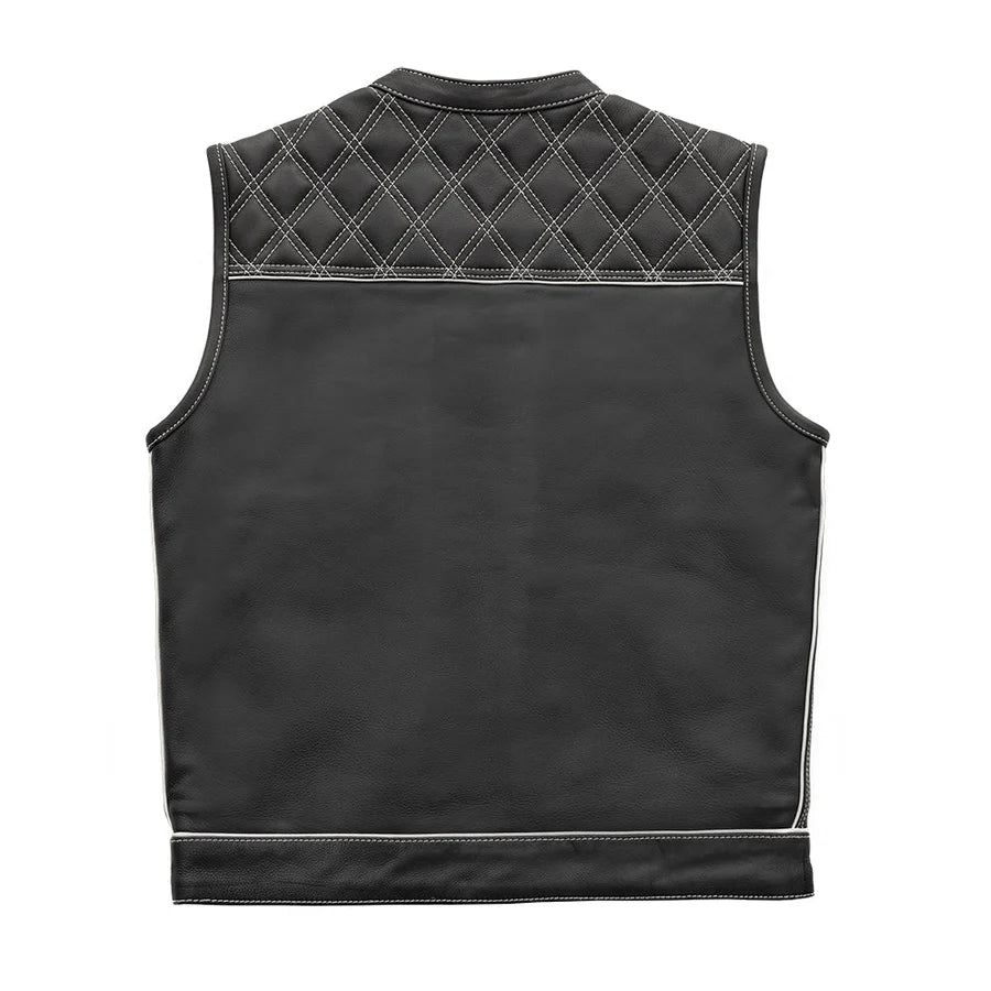 Leatherick Dual Closure Diamond Stitch Custom Vest