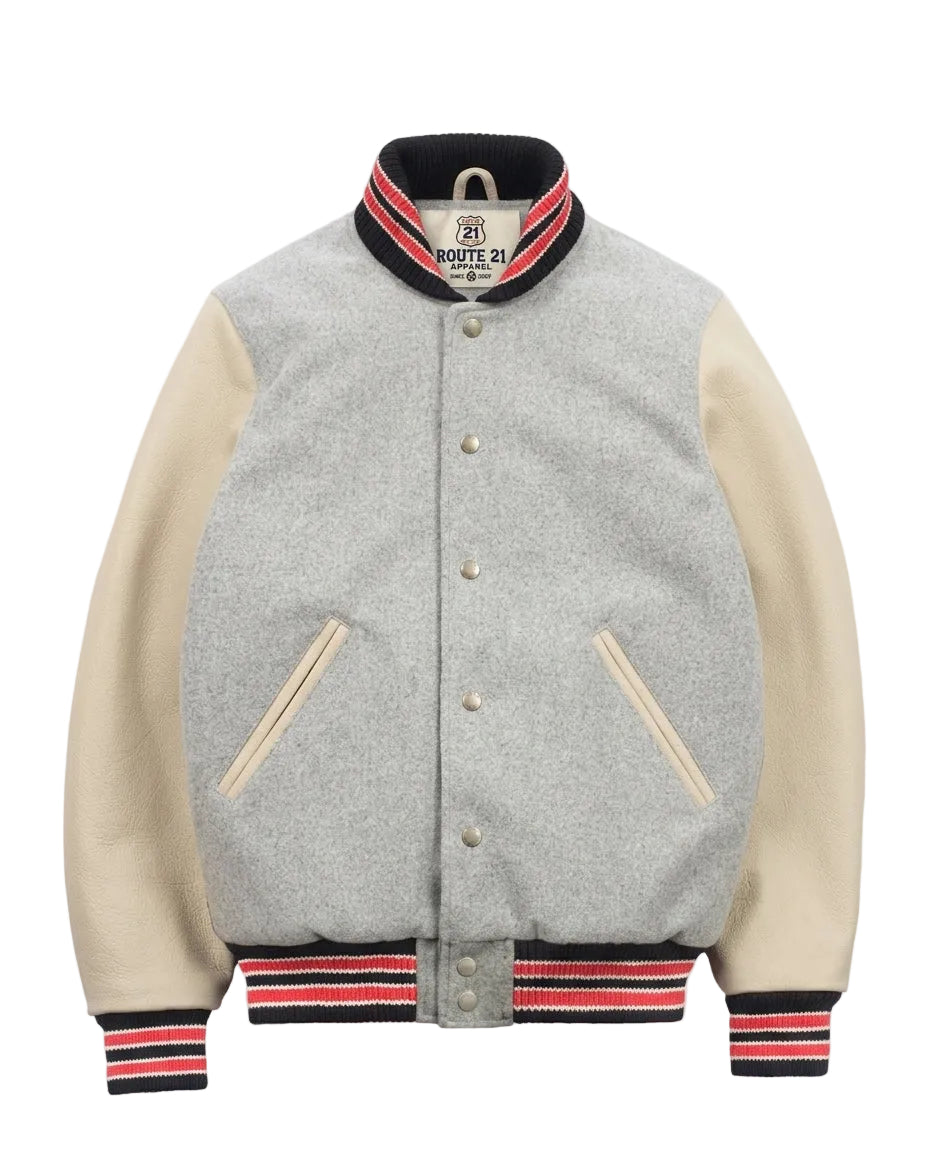 Varsity Jacket - Light Oxford