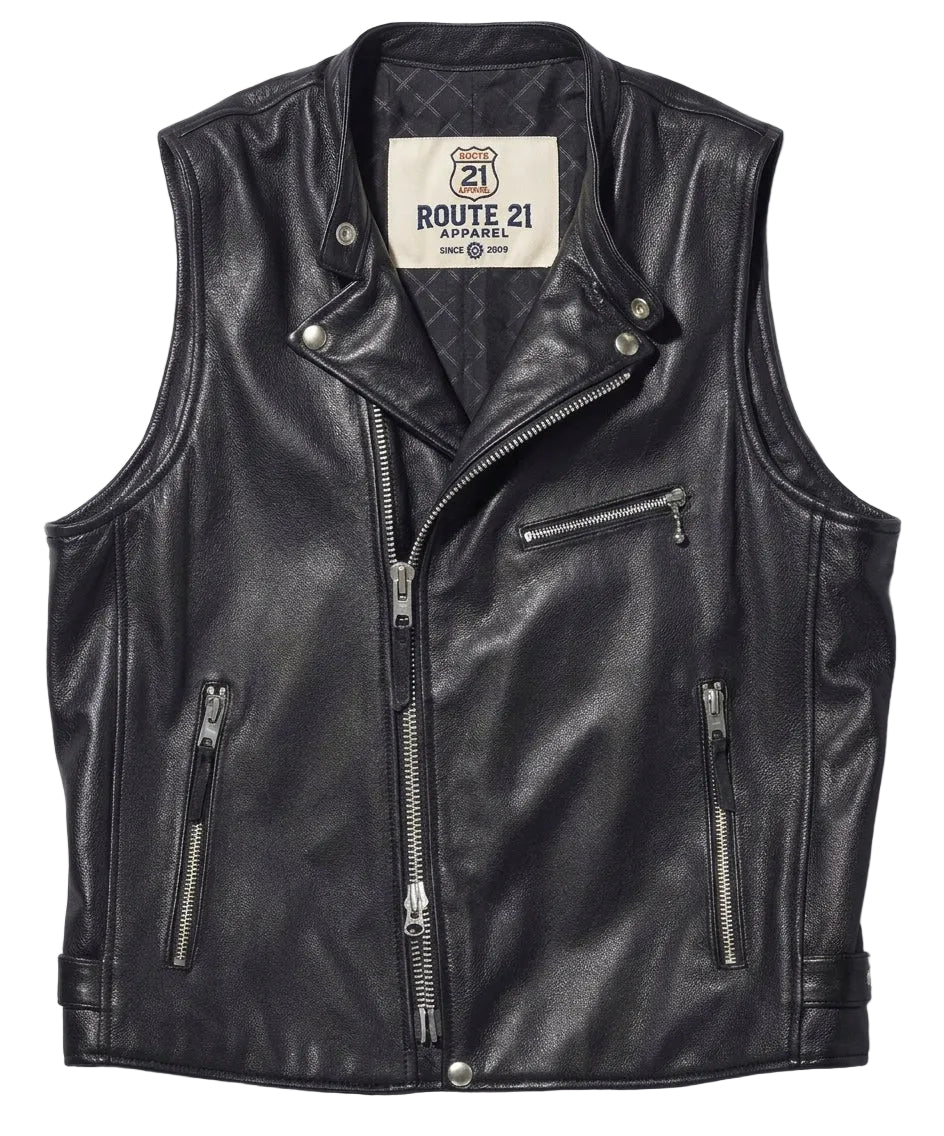 LEATHER RIDERS VEST