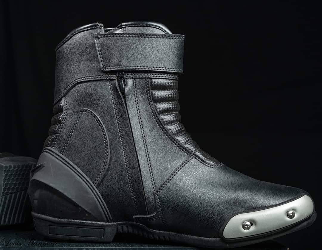 DRAG RACING BOOTS WITH INSIDE IRON SLIDER
