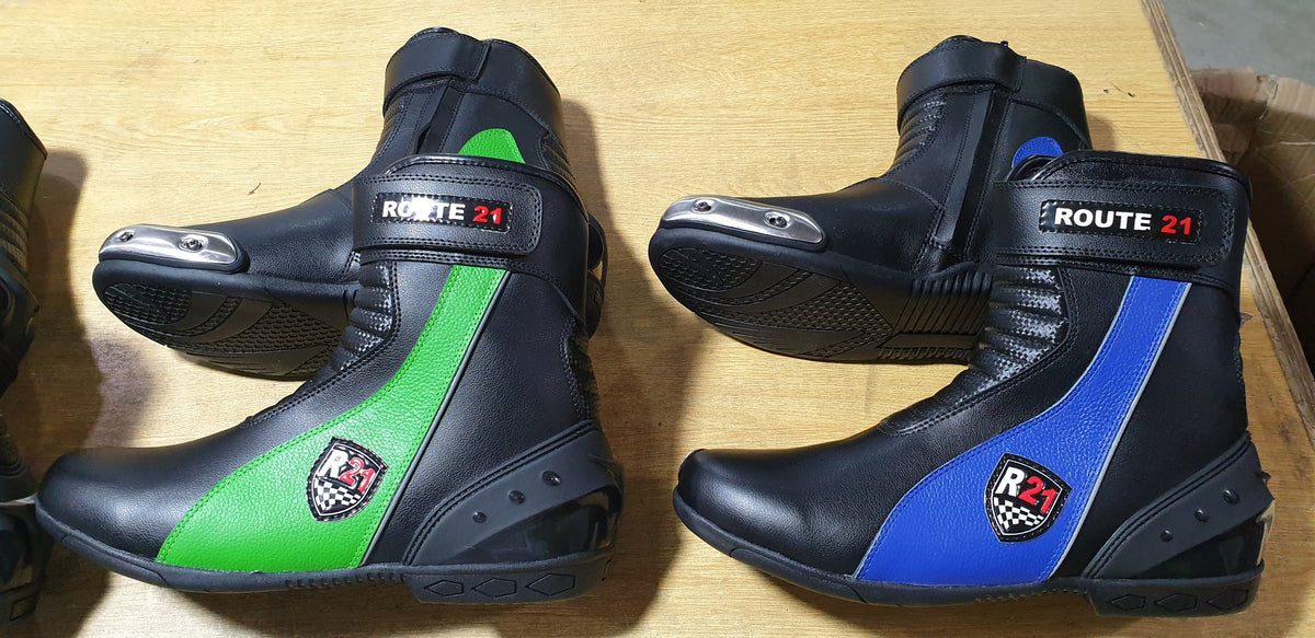 DRAG RACING BOOTS WITH INSIDE IRON SLIDER