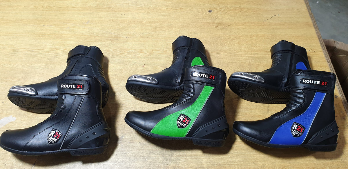 DRAG RACING BOOTS WITH INSIDE IRON SLIDER