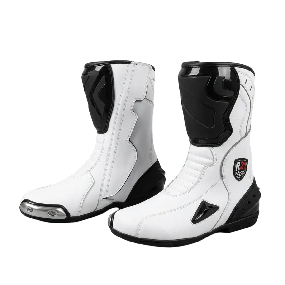 LON DRAG RACING BOOTS WITH INSIDE IRON SLIDER