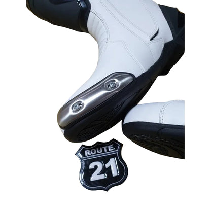 LON DRAG RACING BOOTS WITH INSIDE IRON SLIDER
