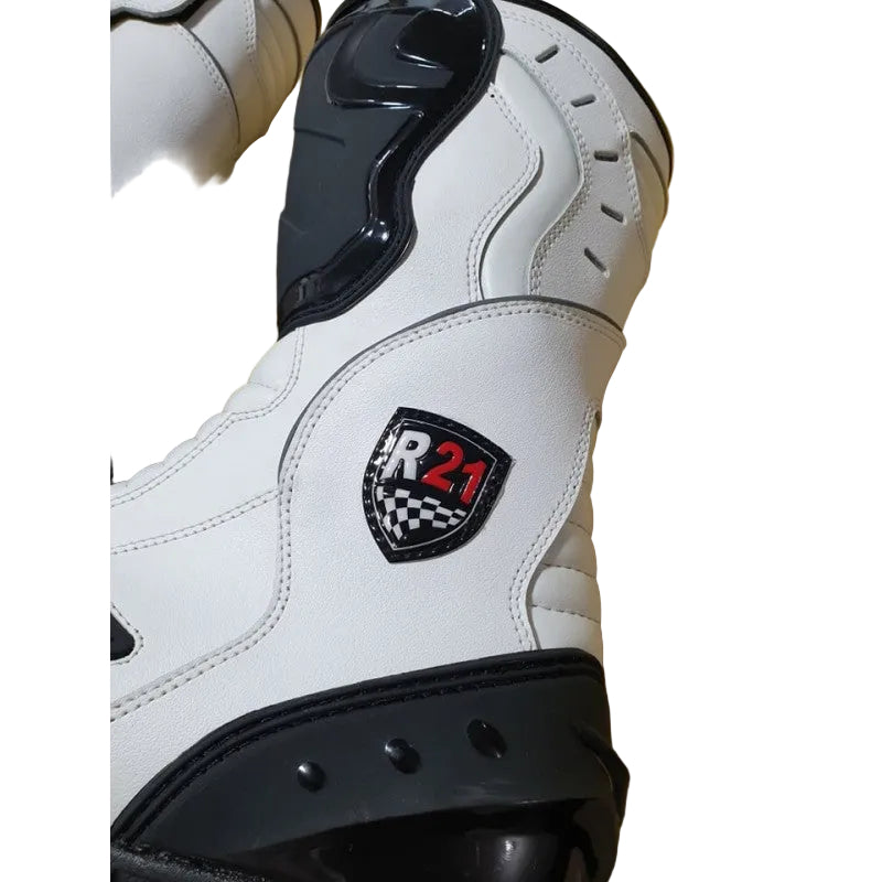 LON DRAG RACING BOOTS WITH INSIDE IRON SLIDER