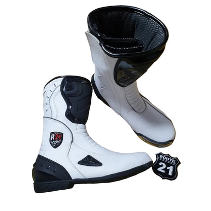 LON DRAG RACING BOOTS WITH INSIDE IRON SLIDER