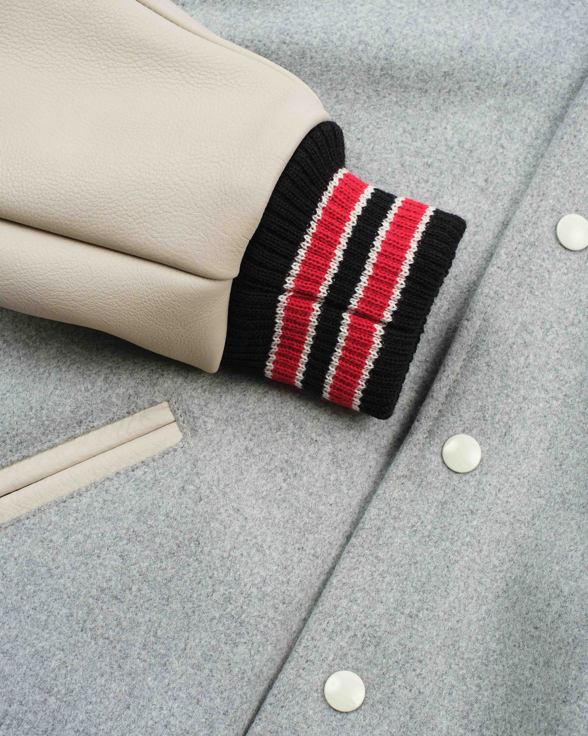 Varsity Jacket - Light Oxford