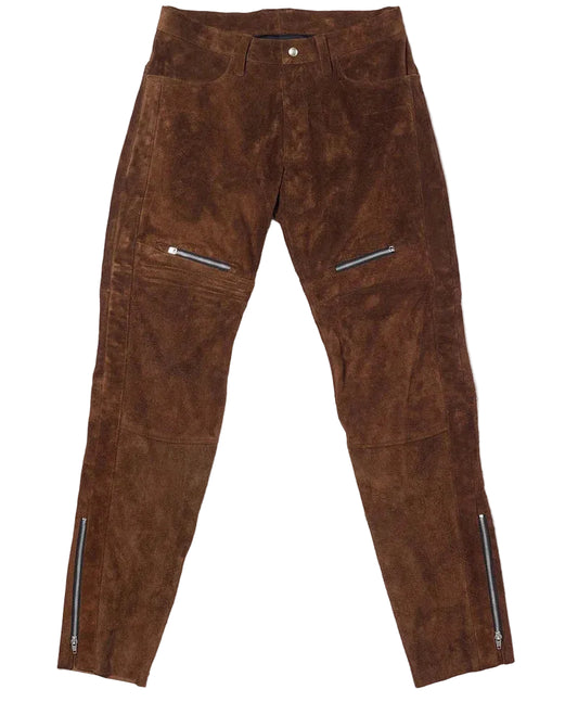 SUEDE LEATHER PANTS