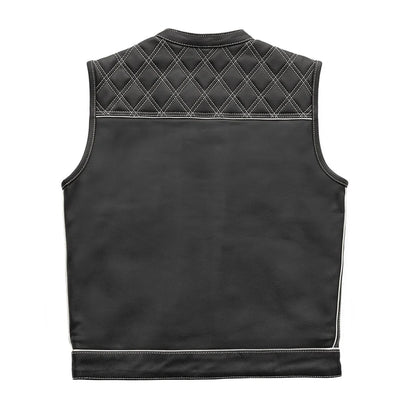 Leatherick Dual Closure Diamond Stitch Custom Vest