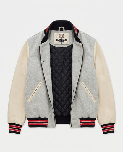 Varsity Jacket - Light Oxford